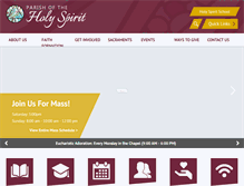 Tablet Screenshot of hsparish.org